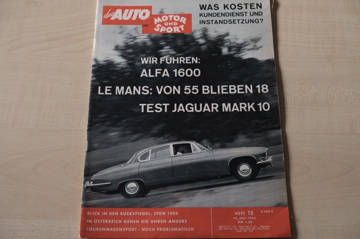 Deckblatt Auto Motor und Sport (16/1962)